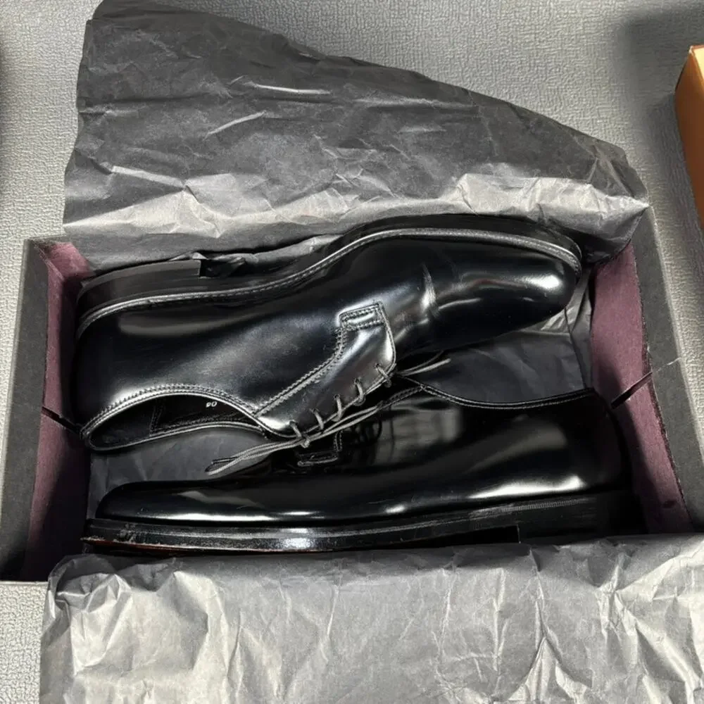 Florsheim Lexington PL Cap Toe Oxford 74117 Size Men's 10.5D Black Dress Shoes